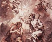 Baptism of Christ in the Jordan - 雅各布·德·威特